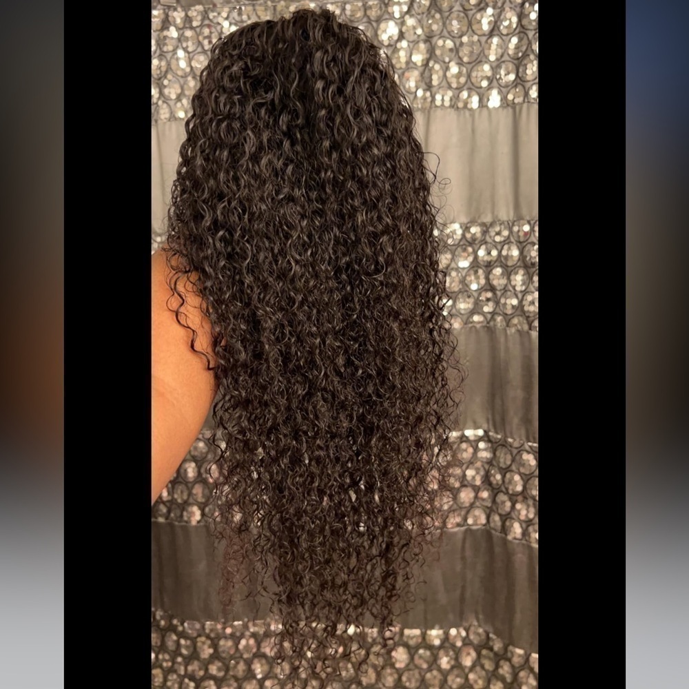Pre-Plucked 13x4 Human Hair Deep Curly (Kinky Curly) Lace Front Wig 24” - Picture 9 of 9